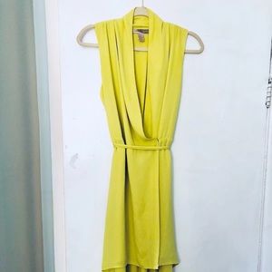 Forever 21 dark lime wrap dress